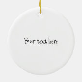 Kersttomte Gnome Keramisch Ornament (Achterkant)