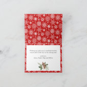 kersttong Birch Bark 3 PHOTO Greep Feestdagen Kaart (Binnen)