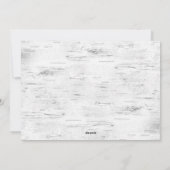 kersttong Birch Bark 3 PHOTO Greeting Holid Feestdagenkaart (Achterkant)