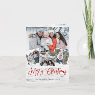 kersttong Birch Bark 4 PHOTO Greep Feestdagen Kaart