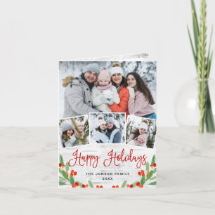 kersttong Birch Bark 4 PHOTO Greep Feestdagen Kaart