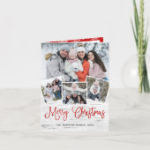 kersttong Birch Bark 4 PHOTO Greep Feestdagen Kaart (Voorkant)