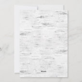 kersttong Birch Bark 4 PHOTO Greep Feestdagenkaart (Achterkant)