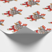 kersttong cadeaupapier (Hoek)