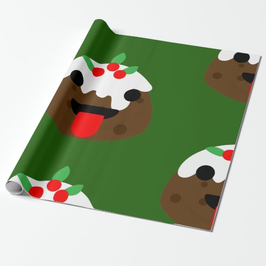 kersttong cadeaupapier (Uitgerold)