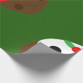 kersttong cadeaupapier (Hoek)