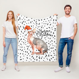 kersttong fleece deken