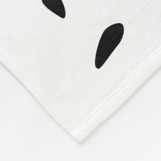 kersttong fleece deken (Hoek)