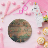 kersttong naaldbomen Pijnhout Papieren Bordje (Feest)