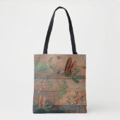 kersttong naaldbomen Pijnhout Tote Bag (Voorkant)