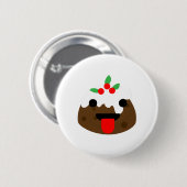 kersttong ronde button 5,7 cm (Voorkant /achterkant)