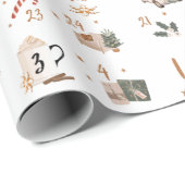 Kersttoonaangevend papier voor het verpakken van a (Rol Hoek)