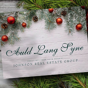 kersttouwen   Auld Lang Syne Greeting Briefkaart