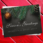 kersttouwen | Groeten van het seizoen Briefkaart<br><div class="desc">Uw zakelijke logo kan hier worden toegevoegd: http://www.zazzle.com/store/selectpartysupplies</div>