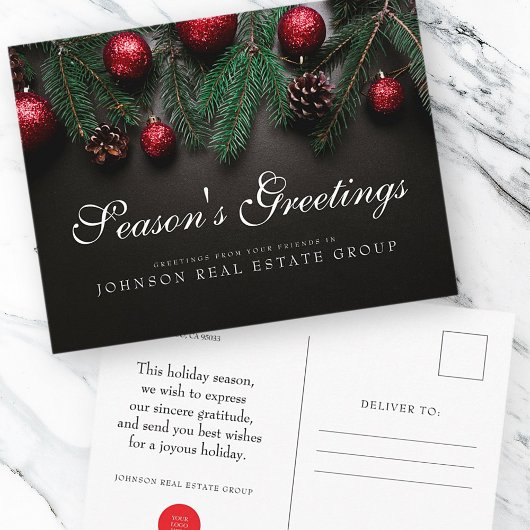 kersttouwen | Groeten van het seizoen Briefkaart