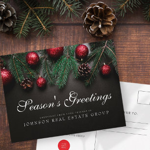 kersttouwen   Groeten van het seizoen Briefkaart