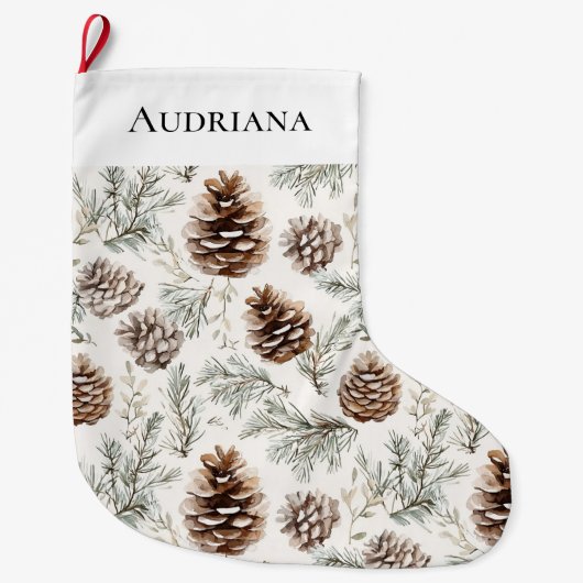 kersttouwen grote kerstsok (Voorkant)