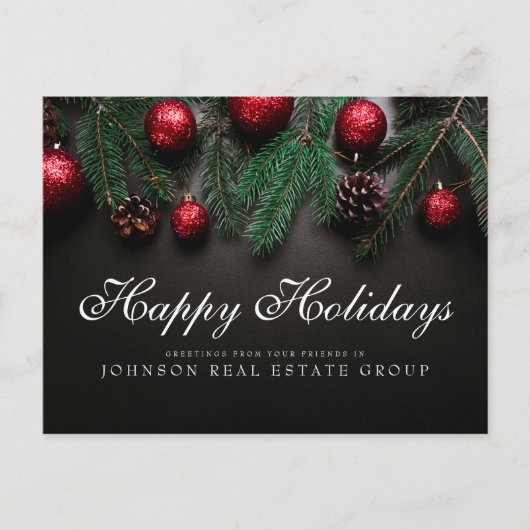 kersttouwen | PRETTIGE FEESTDAGEN Briefkaart (Voorkant)