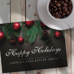 kersttouwen | PRETTIGE FEESTDAGEN Briefkaart<br><div class="desc">Uw zakelijke logo kan hier worden toegevoegd: http://www.zazzle.com/selectpartysupplies</div>