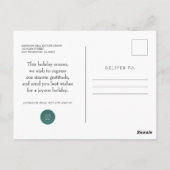 kersttouwen | Seizoensgroet Briefkaart (Achterkant)