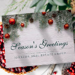 kersttouwen | Seizoensgroet Briefkaart<br><div class="desc">Uw zakelijke logo kan hier worden toegevoegd: http://www.zazzle.com/store/selectpartysupplies</div>