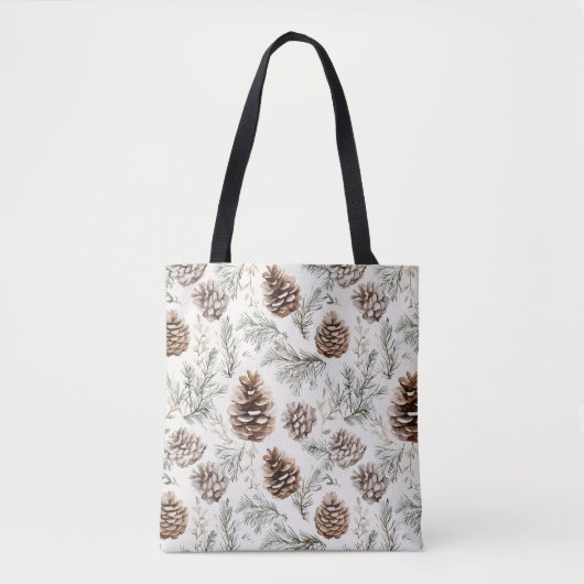 kersttouwen tote bag (Voorkant)