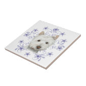 kersttouwschildkunst en sneeuwvlok tegeltje (Zijkant)