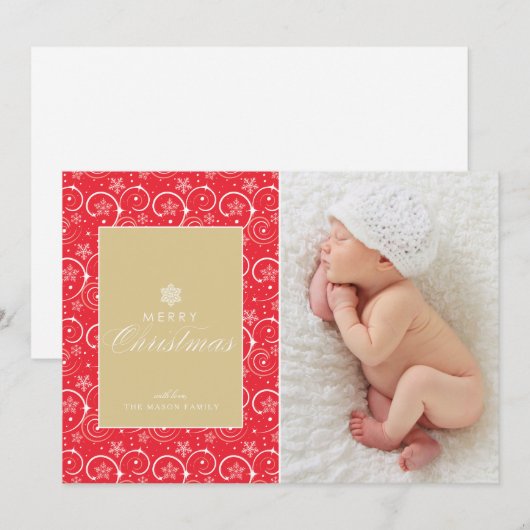 Kersttradities Feestdagenkaart (Voorkant / Achterkant)