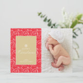 Kersttradities Feestdagenkaart (Staand voorkant)