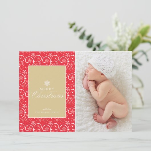 Kersttradities Feestdagenkaart (Staand voorkant)