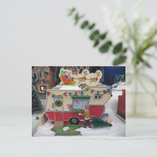 Kersttrailer Briefkaart (Staand voorkant)