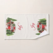 Kersttrailer Camper Outdoorsy Thema Bad Handdoek (Handdoek)