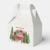 Kersttrailer Camper Outdoorsy Thema Bedankdoosjes (Achterkant)