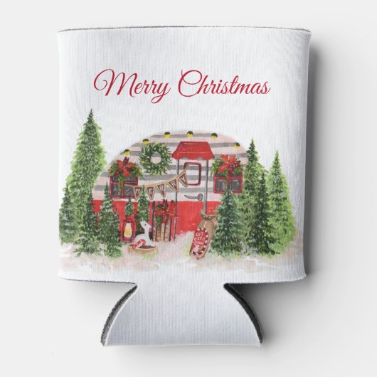 Kersttrailer Camper Outdoorsy Thema Blikjeskoeler (Voorkant)