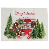 Kersttrailer Camper Outdoorsy Thema Groot Cadeauzakje (Achterkant)