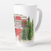 Kersttrailer Camper Outdoorsy Thema Latte Mok (Rechterhoek)