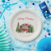 Kersttrailer Camper Outdoorsy Thema Papieren Bordje (Feest)