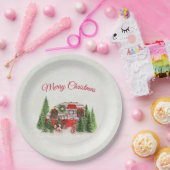 Kersttrailer Camper Outdoorsy Thema Papieren Bordje (Feest)