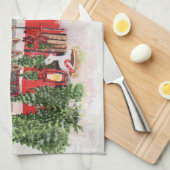 Kersttrailer Camper Outdoorsy Thema Theedoek (Quarter Fold)