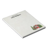 Kersttrailer Camper Rustic Theme Notitieblok (Schuin)