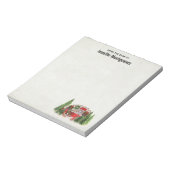 Kersttrailer Camper Rustic Theme Notitieblok (Linkerzijde)