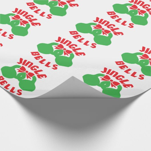 kersttraining Jingle "Kettle Bells" Cadeaupapier (Hoek)