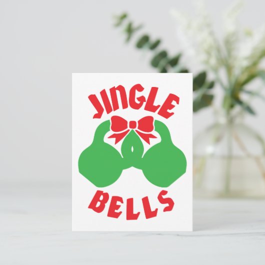 kersttraining Jingle "Kettle Bells" Feestdagenkaart (Staand voorkant)