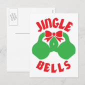 kersttraining Jingle "Kettle Bells" Feestdagenkaart (Voorkant / Achterkant)