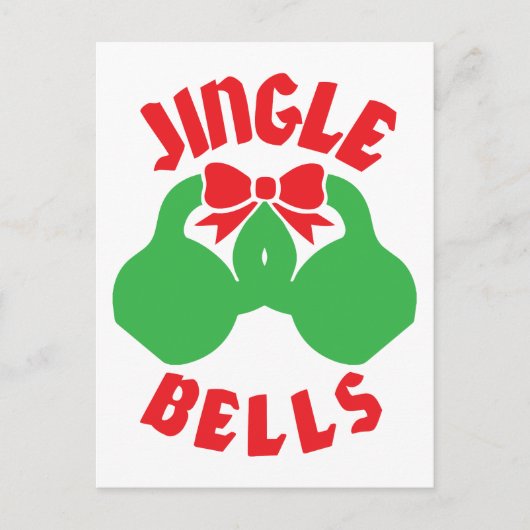 kersttraining Jingle "Kettle Bells" Feestdagenkaart (Voorkant)