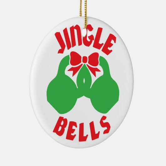 kersttraining Jingle "Kettle Bells" Keramisch Ornament (Rechts)