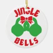 kersttraining Jingle "Kettle Bells" Keramisch Ornament (Voorkant)