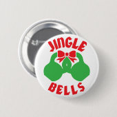 kersttraining Jingle "Kettle Bells" Ronde Button 5,7 Cm (Voorkant /achterkant)