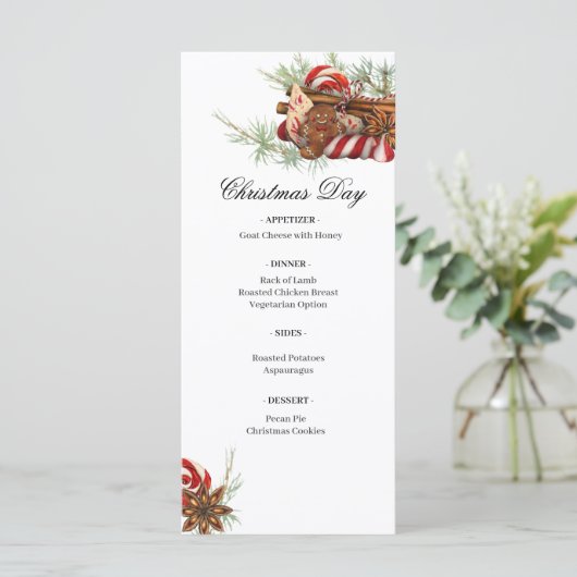 Kersttraktaties Flat Menu (Staand voorkant)