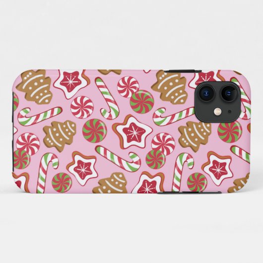 Kersttraktaties - roze Case-Mate iPhone case (Achterkant (horizontaal))
